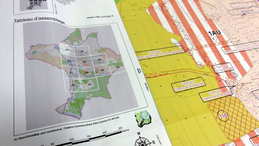 Photo d'un plan local d'urbanisme (PLU)